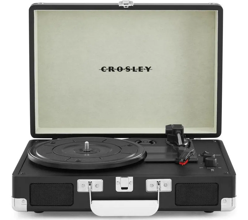 Crosley Cruiser Plus Belt Drive Bluetooth Turntable - Chalkboard, Black