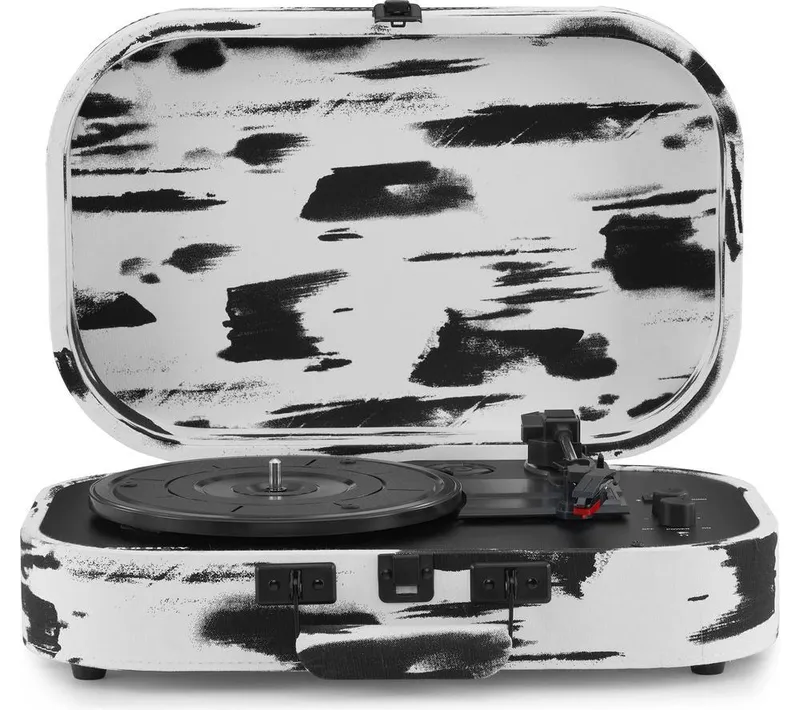 Crosley Discovery Belt Drive Bluetooth Turntable - Black & White, Black,White