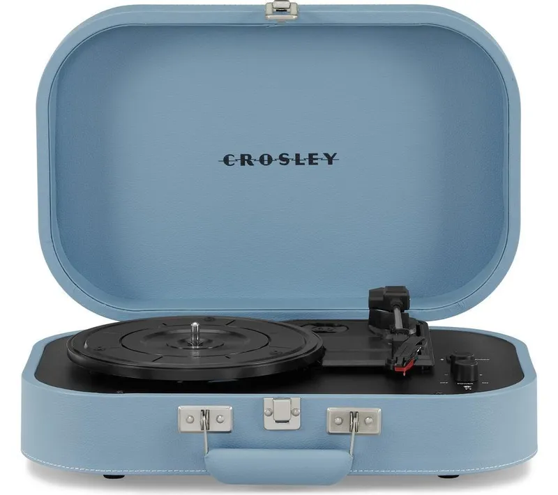 Crosley Discovery Belt Drive Bluetooth Turntable - Glacier, Blue