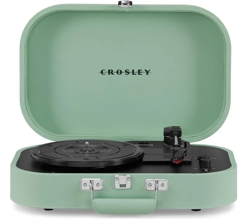 Crosley Discovery Belt Drive Bluetooth Turntable - Seafoam, Green
