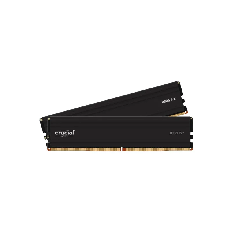 Crucial Pro 64GB (2x32GB) DDR5 5600MHz CL46 Desktop Memory Kit - Black - CP2K32G56C46U5