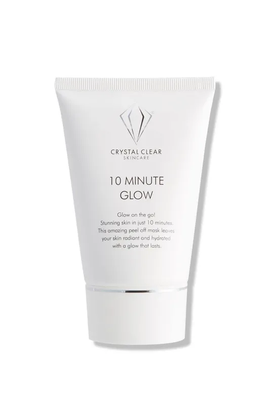 Crystal Clear Skincare 10 Minute Glow Power Face Mask 25ml in Pink Size: 100ml - Pink - Size: 100ml