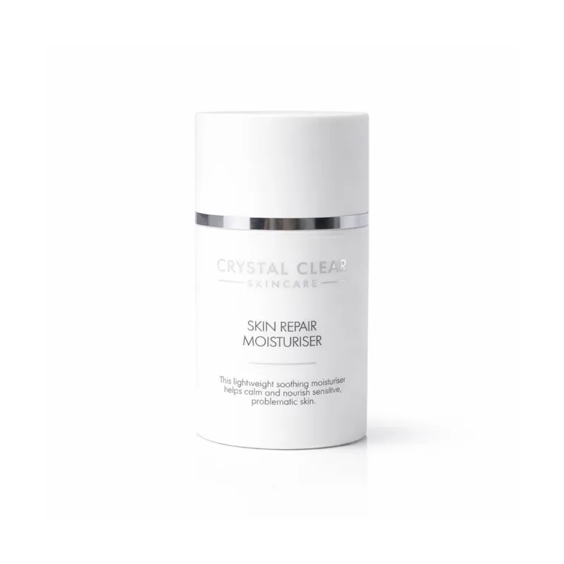 Crystal Clear Skincare Unisex Skin Repair Moisturiser 50ml in White White 50ml female