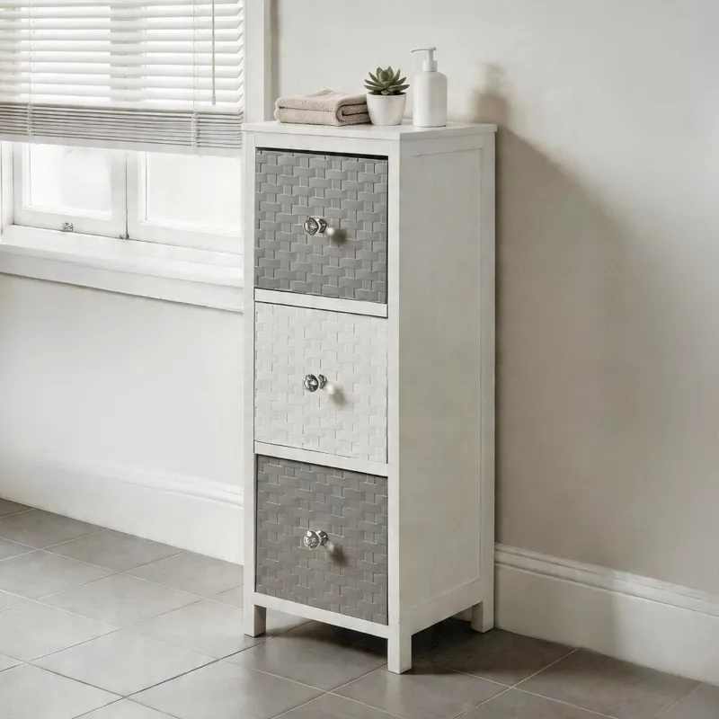 Crystal 3 Drawer Storage