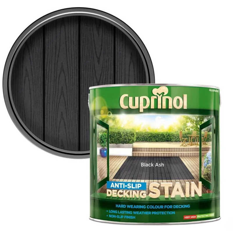 Cuprinol Anti Slip Decking Stain Black Ash 2.5l