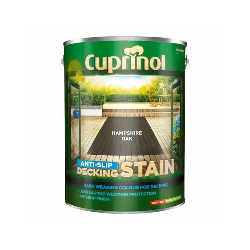 Cuprinol Anti-Slip Decking Stain - Hampshire Oak