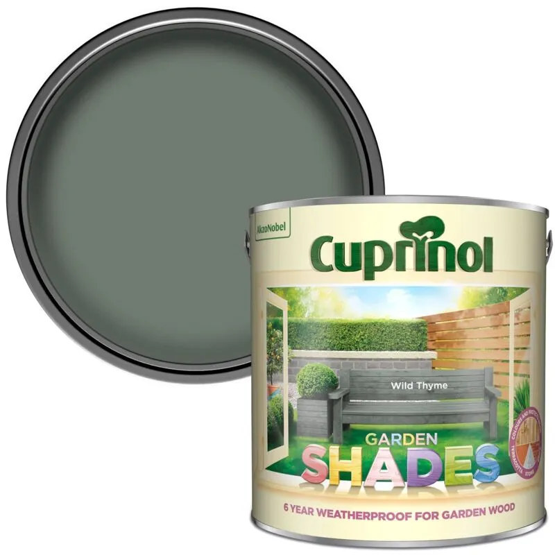Cuprinol Garden Shades 2.5L, Wild Thyme, Shed and Fence Paint