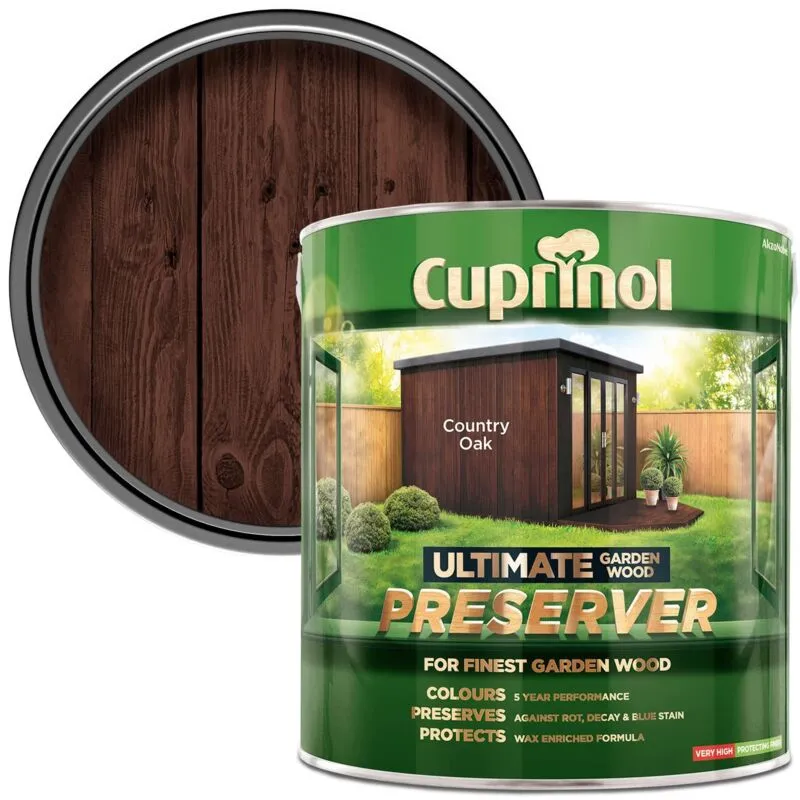 Cuprinol - Ultimate Garden Wood Preserver Country Oak 4L