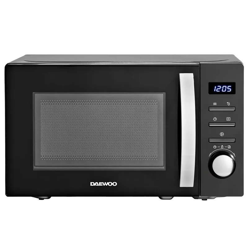 Daewoo 20L Digital Solo Microwave Oven - Black - Black