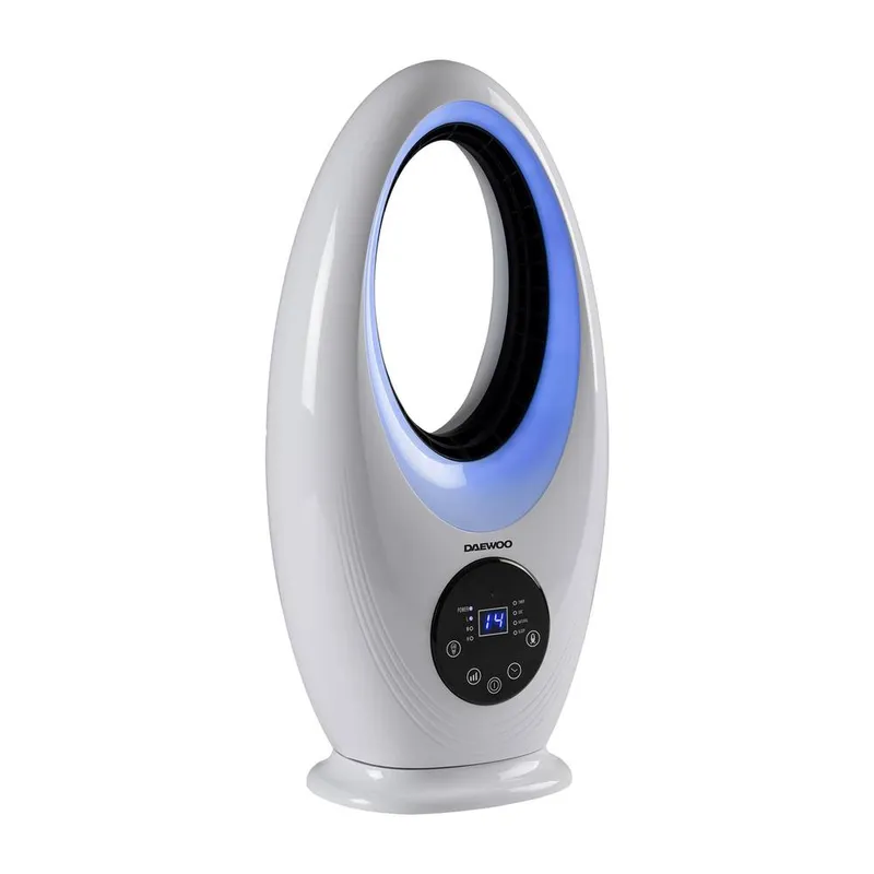 Daewoo Bladeless Desktop Fan COL1639 - White - White