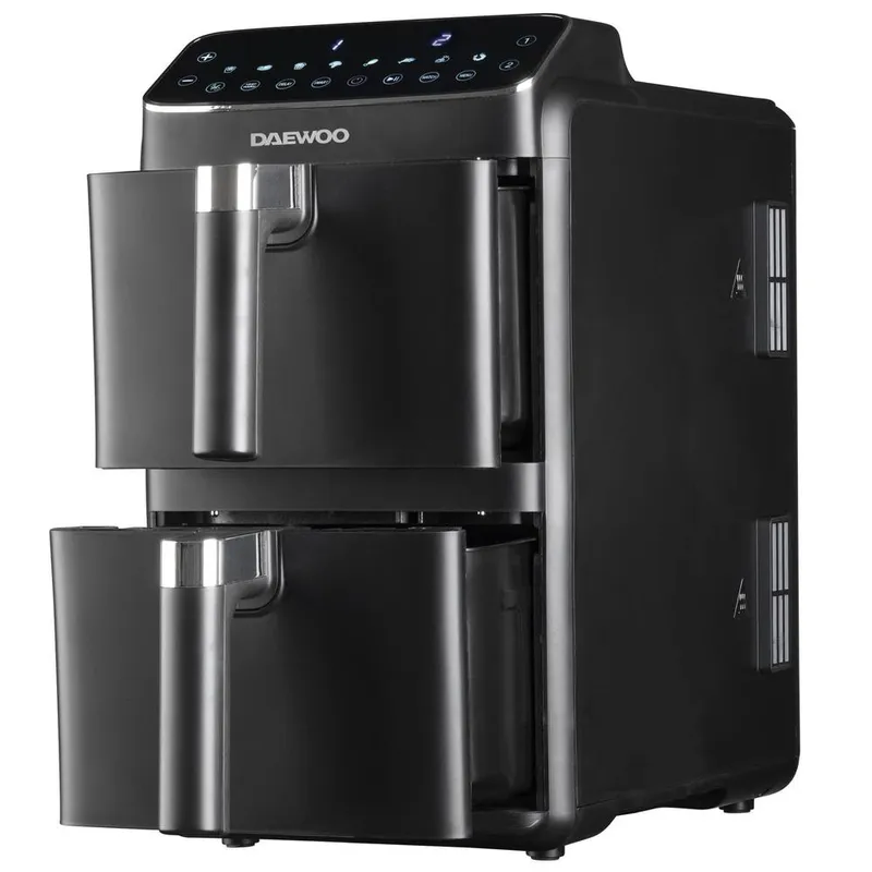 Daewoo Dual Stack 10L Dual Drawer Air Fryer - Black Black