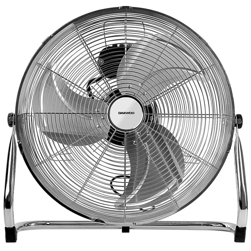Daewoo Unisex 18 Inch Floor Fan - Chrome in Silver Silver female