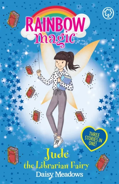 Daisy Meadows Rainbow Magic: Jude the Librarian Fairy Paperback Book Multicolor
