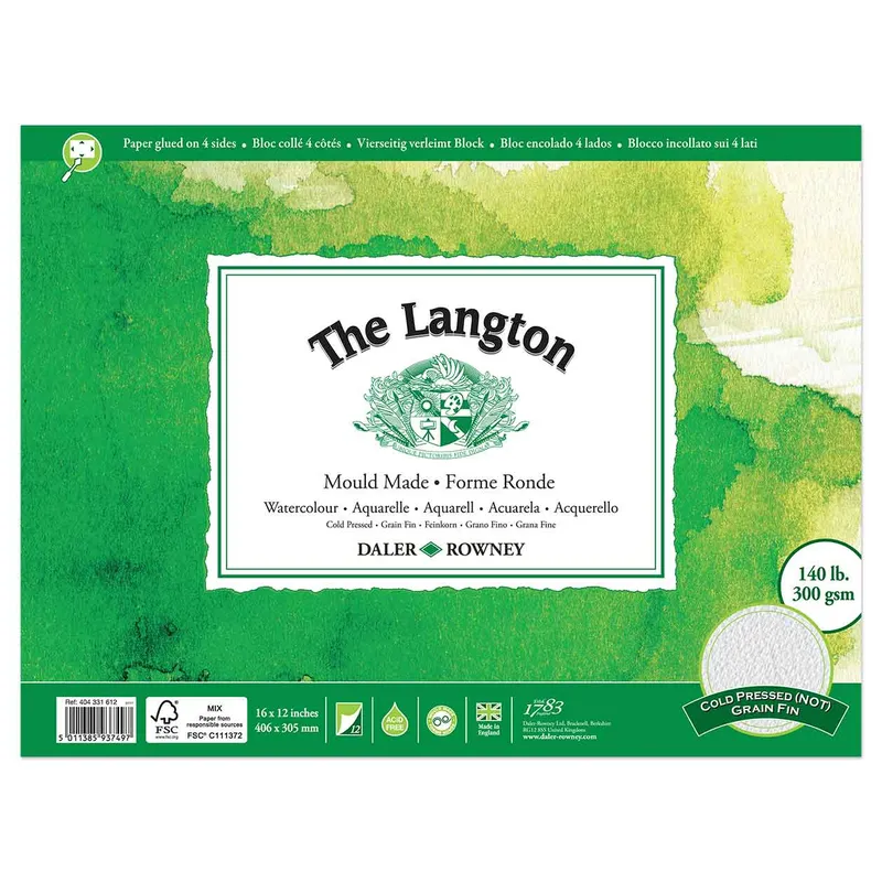 Daler Rowney Daler-Rowney Langton Water Colour Cold Press Block