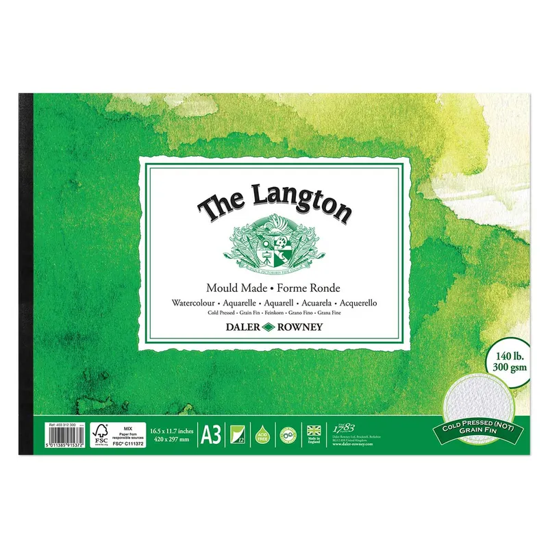 Daler Rowney Langton A3 Watercolour Pad