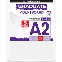 Daler-Rowney Daler Rowney A2 Graduate Mount Board Pack of 5 Ice White