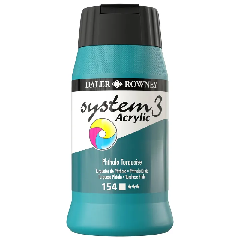 Daler-Rowney : System3 Acrylic Paint : 500ml : Raw Umber
