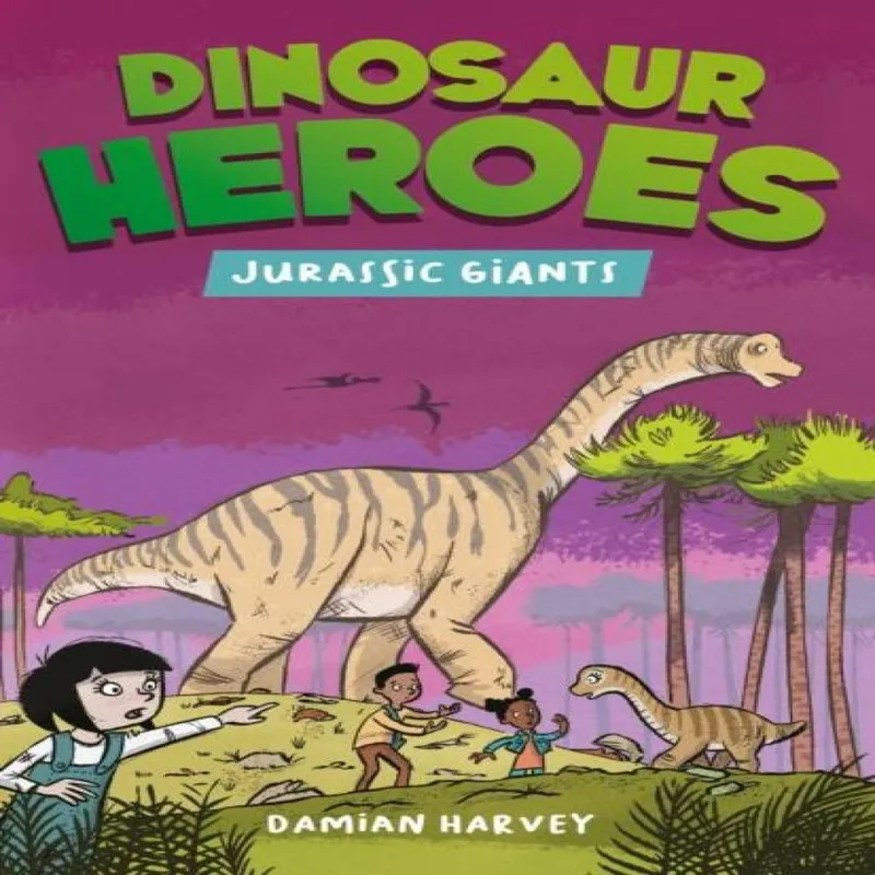 Damian Harvey Dinosaur Heroes: Jurassic Giants Paperback Book Multicolor