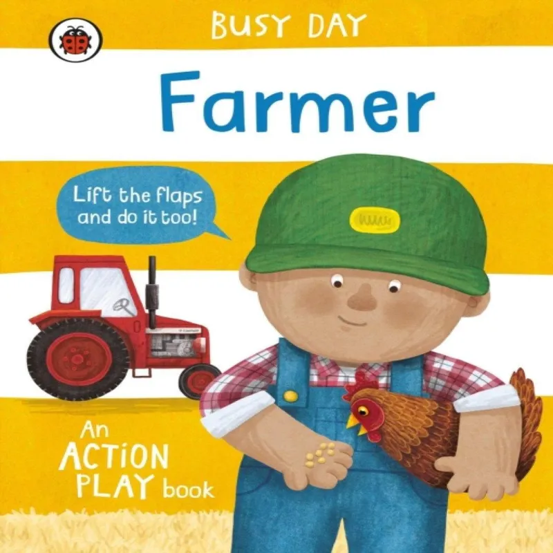 Dan Green Busy Day: Farmer Board book Book Multicolor