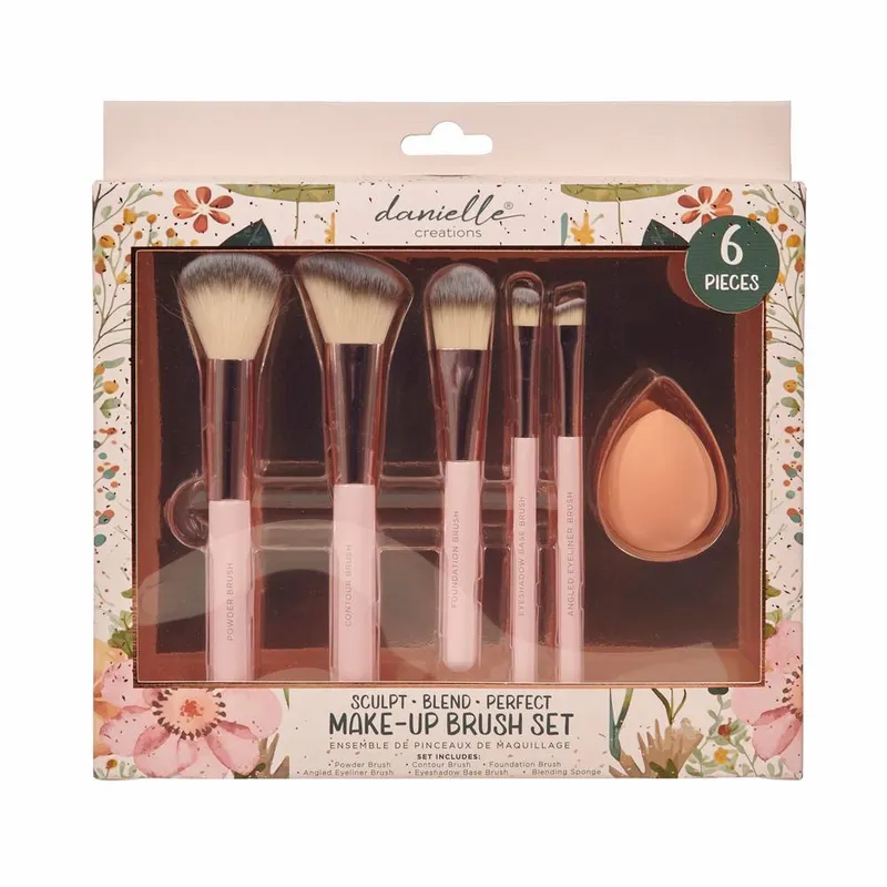 Danielle Creations Unisex Pink Make Up Brush Gift Set Pink female