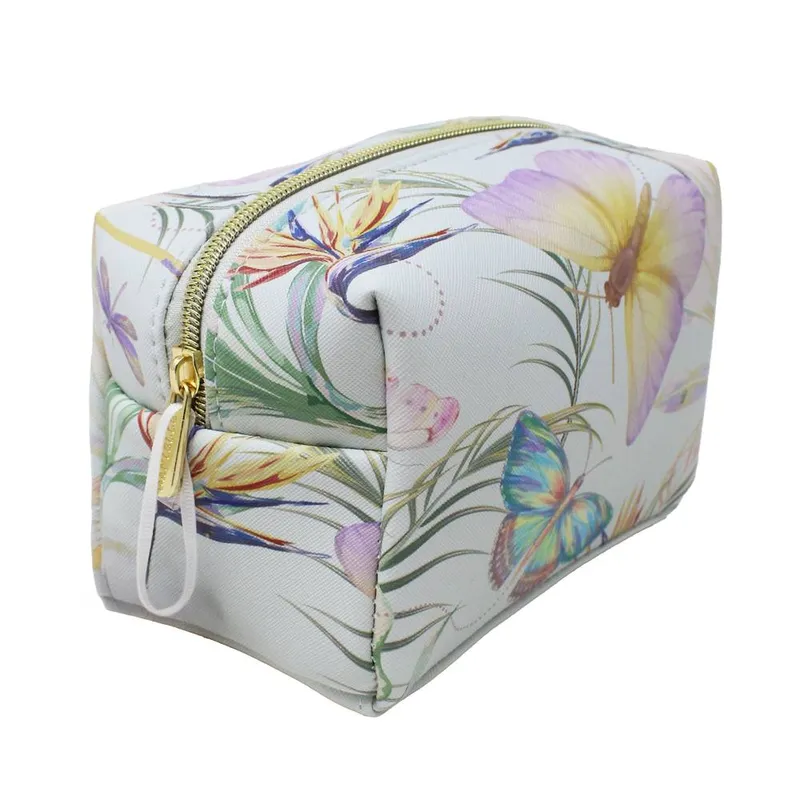 Danielle Creations Women's Small Blue Zip Toiletry Bag Butterfly Blue One Size female
