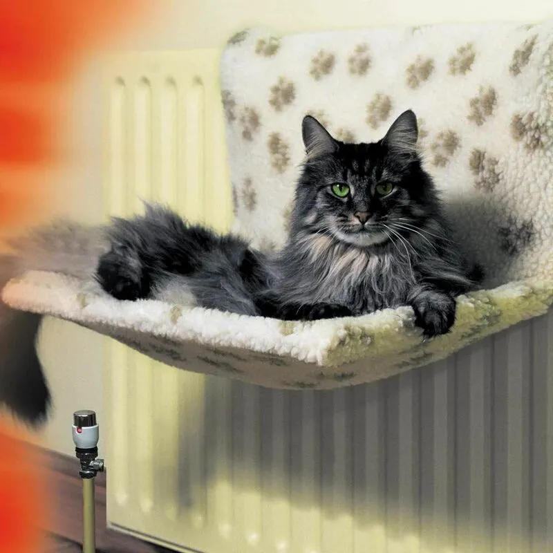 Danish Design Cat Kumfy Kradle Radiator Pet Bed Wide Cream Kkw