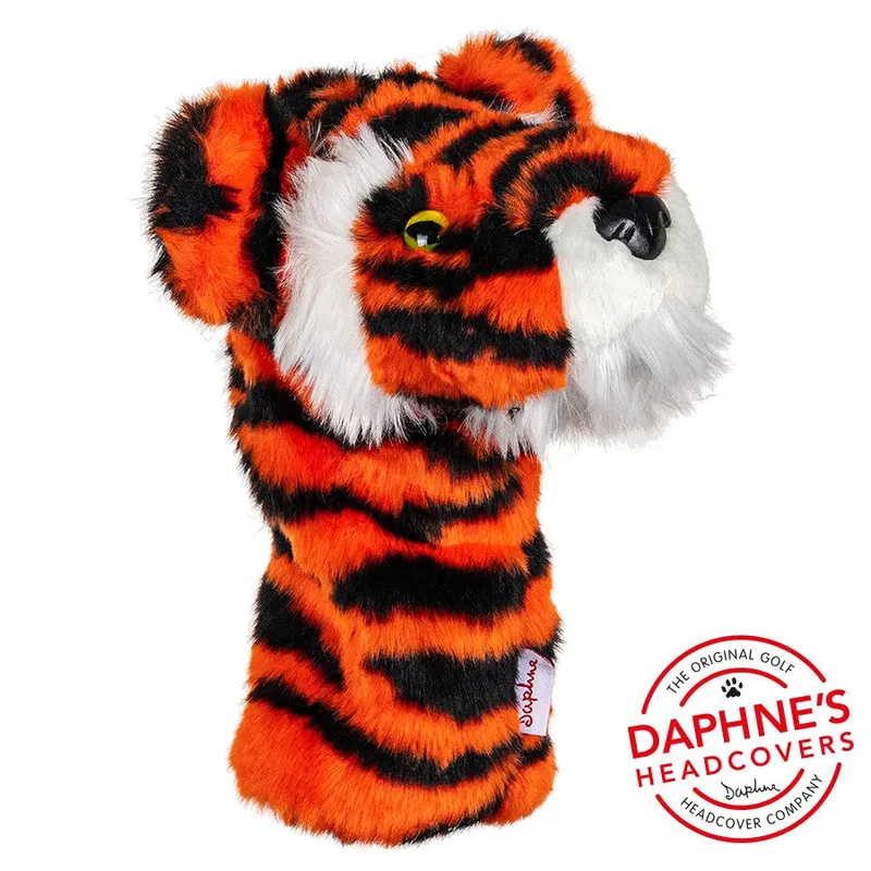 Daphne's Animal Driver Headcover - Tiger in Orange Orange