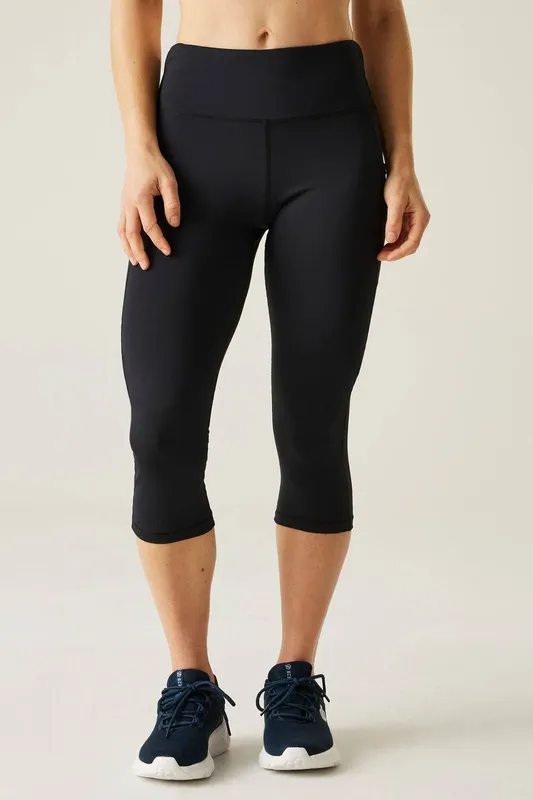 Dare 2b Women's Influential 3/4 Legging in Jet Black Size: 16 Jet Black