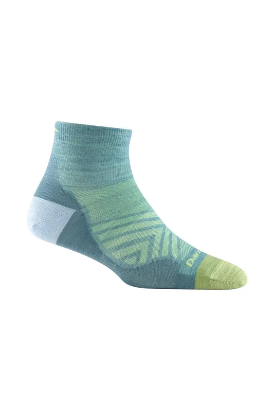 Darn Tough Ladies Quarter No Cushion Running Merino Socks - - Size: L