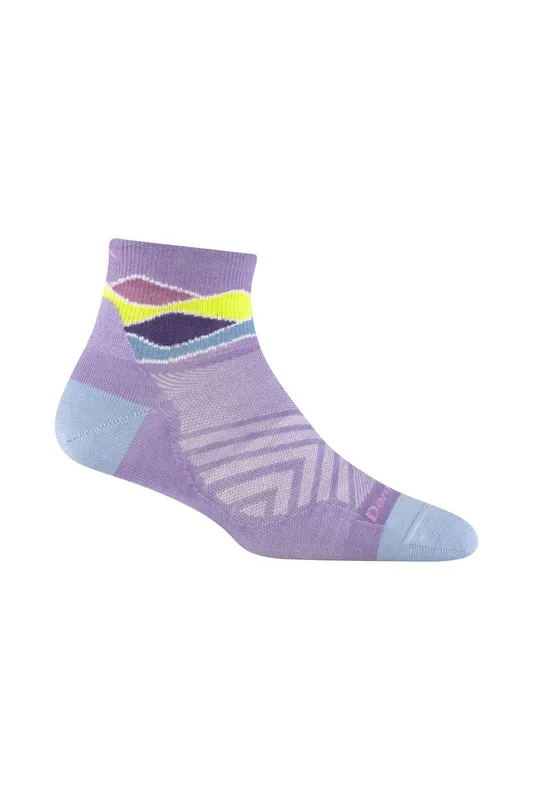 Darn Tough Ladies Quarter No Cushion Running Merino Socks - - Size: M