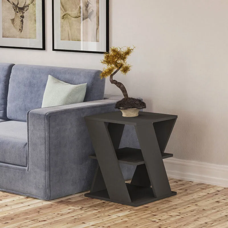 Decortie - Cyclo Modern Coffee Table Multipurpose - Anthracite Grey - Anthracite Grey