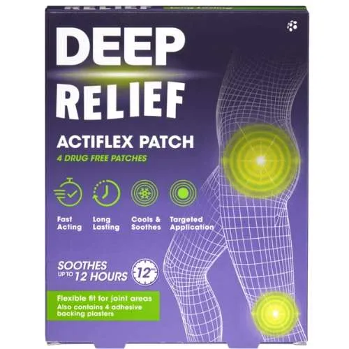 Deep Relief Actiflex Patch Pack of 4