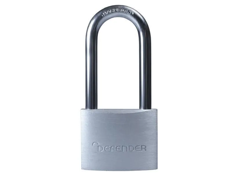 Defender Aluminium Padlock Long Shackle 40Mm in Gold Gold