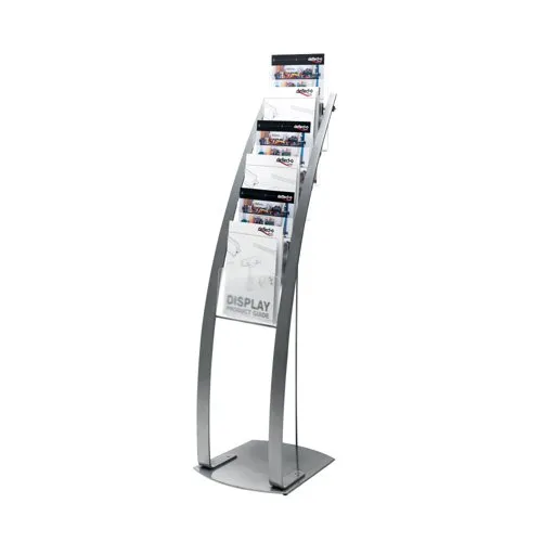 Unbranded Deflecto Silver Six Pocket Literature Floor Stand DE693145