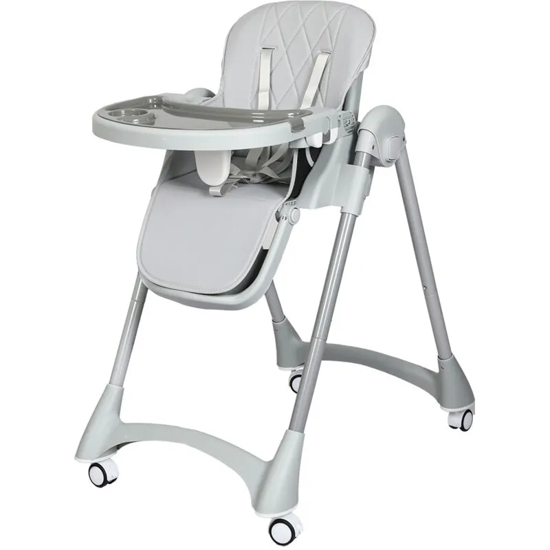 Dekko Baby High Chair 4 in1 Foldable Toddler Feeding Table Adjustable Portable