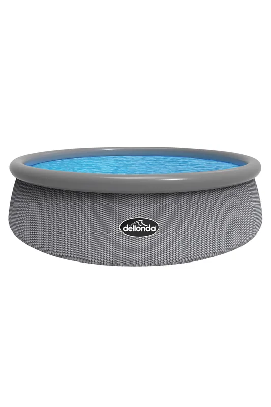 Sealey - DL18 Dellonda Paddling/Swimming Pool & Pump 15ft - Gray Rattan Effect