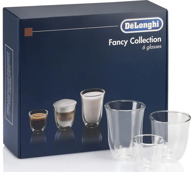Delonghi De'Longhi DLKC302 Coffee Glasses, Glass