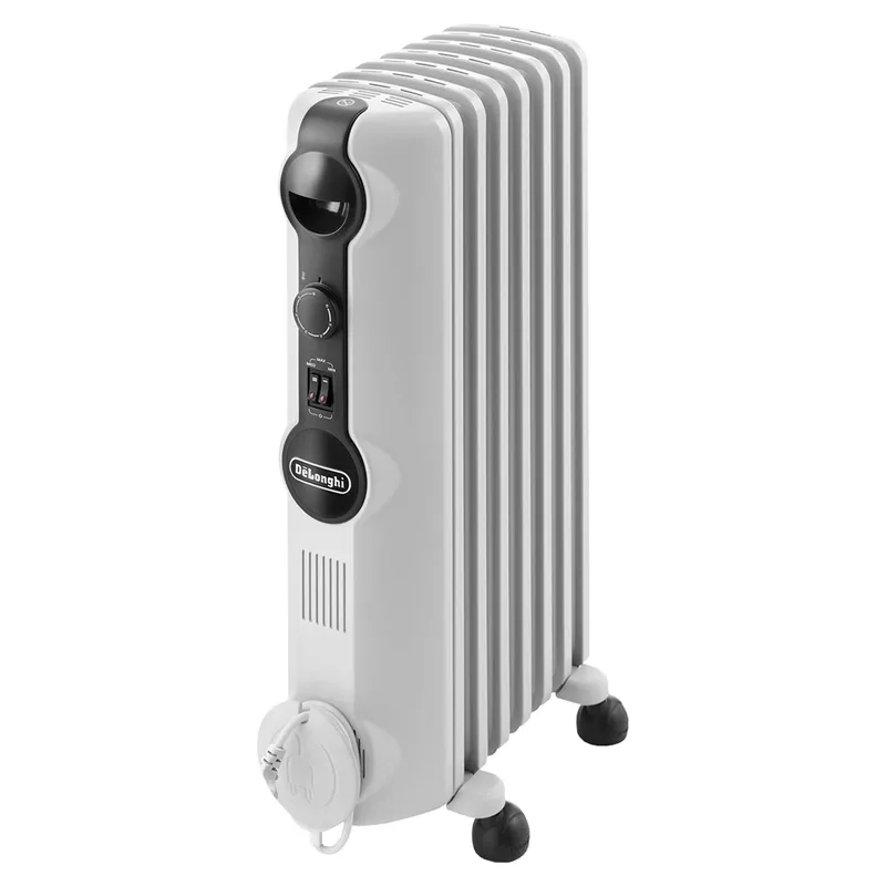 DeLonghi 5KW Radia S Oil Filled Radiator White 65cm H X 16cm W X 47.2cm D