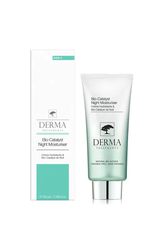 Derma Treatments Women's Anti-Ageing Bio-Catalyst Night Moisturiser 50ml in White White