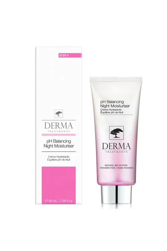 Derma Treatments Women's pH Balancing Night Moisturiser 50ml in White White