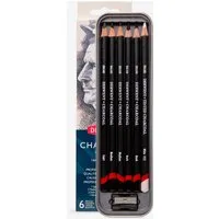 Derwent : Charcoal Pencil : Tin Set of 6