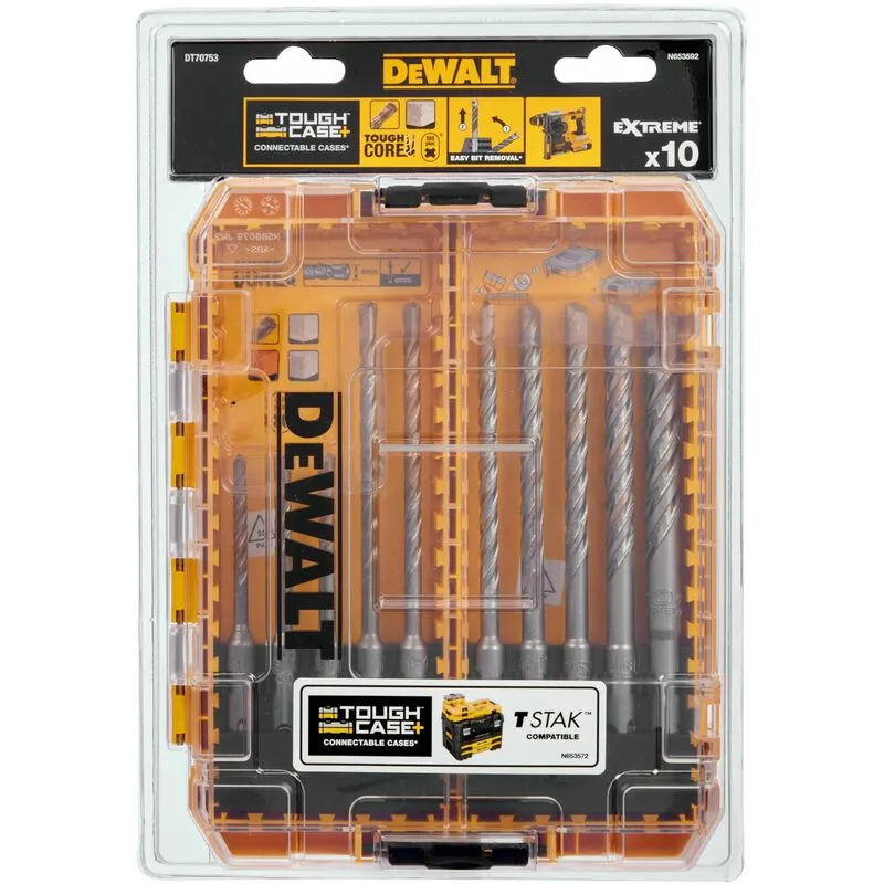 Sds Plus Extreme 2¨ Drill Bit Set, 10 Piece - Dewalt