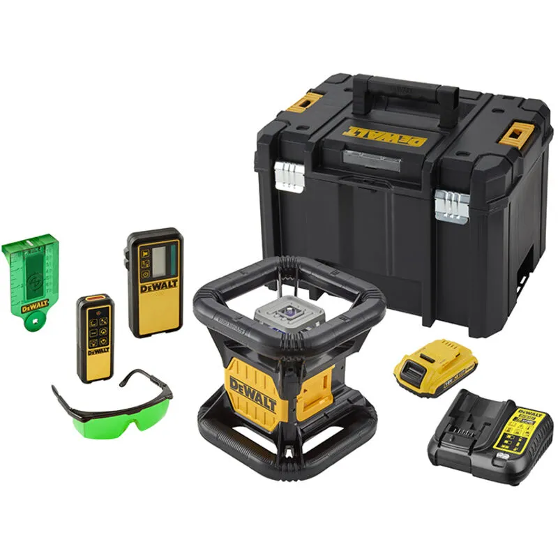 Dewalt - DCE079D1G Green Rotary Laser Kit 18V 1 x 2.0Ah Li-ion DEW079D1G