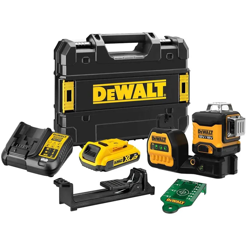 Dewalt DCE089D1G18-GB DCE089 D1G18 3 x 360° Grn MultiLine Laser 12...