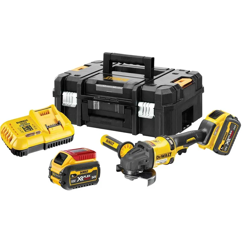 Dewalt DCG418T2 XR FlexVolt Grinder 125mm 54V 2 x 6.0Ah Li-ion