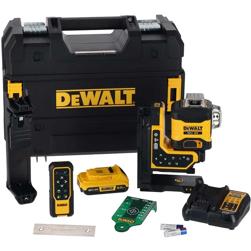 Dewalt DCLE34035D1-GB DCLE34035D1 3x360 RemCtrl GreenLaser 18V 1x2Ah