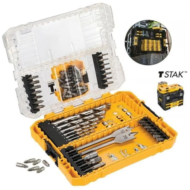 Dewalt - DT70757 55 Piece Mixed Extreme Drill & Bit Set + Medium Tough Case TStak