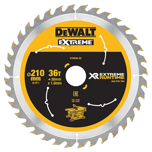Dewalt DT99565-QZ FlexVolt XR Table Saw Blade 210 x 30mm x 24T