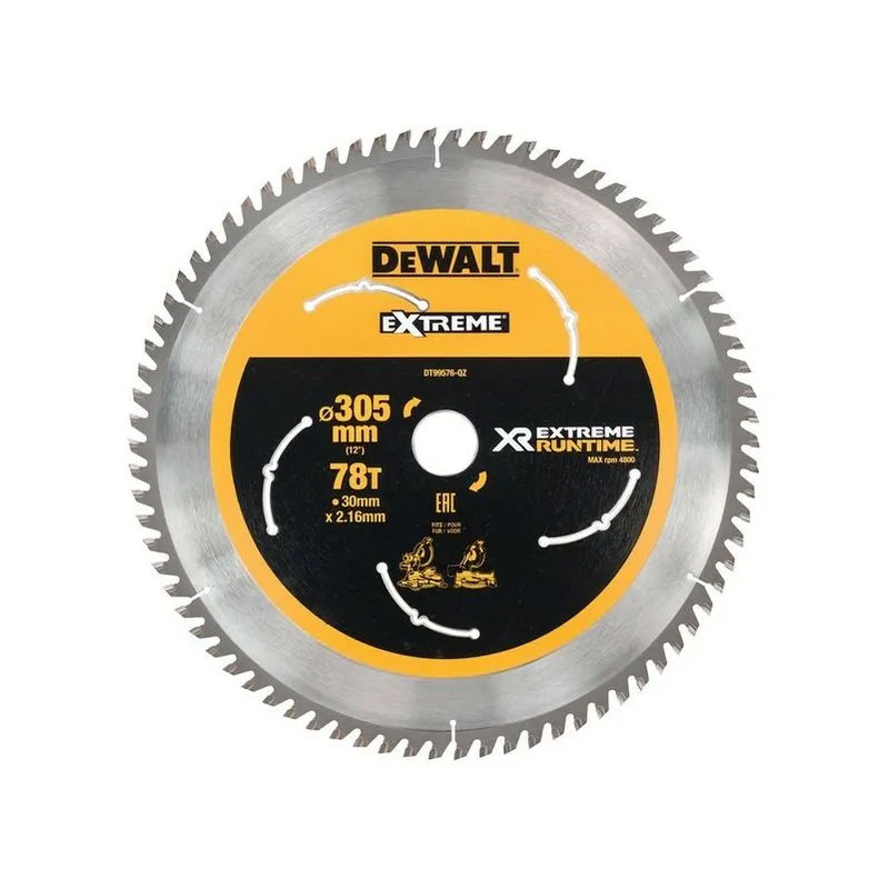 Dewalt DT99576-QZ FlexVolt XR Mitre Saw Blade 305 x 30mm x 78T