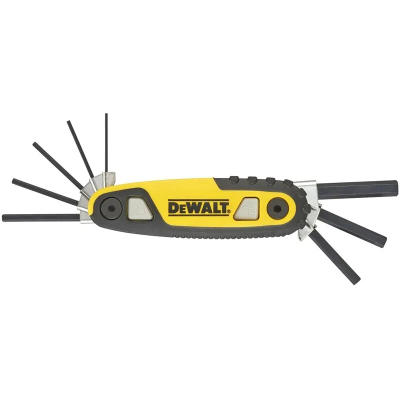 Dewalt - DWHT0-70263 Metric Folding / Locking Hex Key Set, 8 Piece DHT979263
